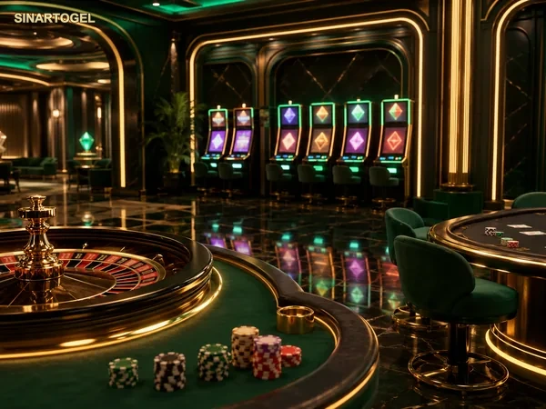 Menu kategori permainan sinartogel pada perangkat modern